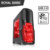 Power Boost VK-G1001S USB 3.0 Pencereli Gaming Kasa (PSU Yok) - 1